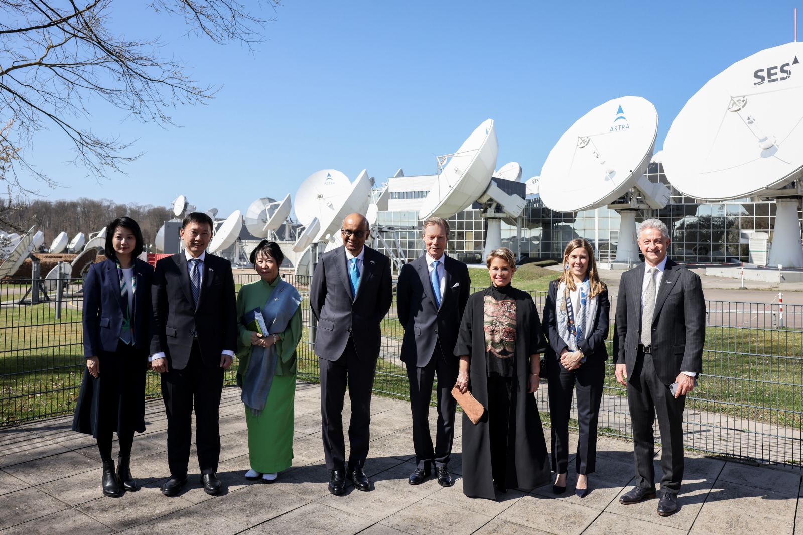 President Tharman at SES Satellites